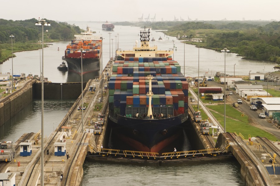 Ships Entering Panama Canal
